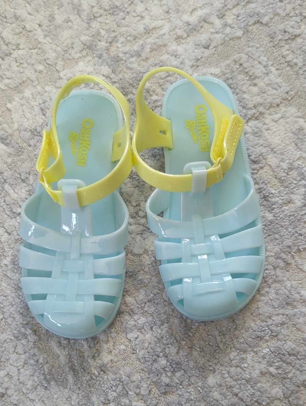 OshKosh B'gosh Light Blue Jelly Sandals Size 10